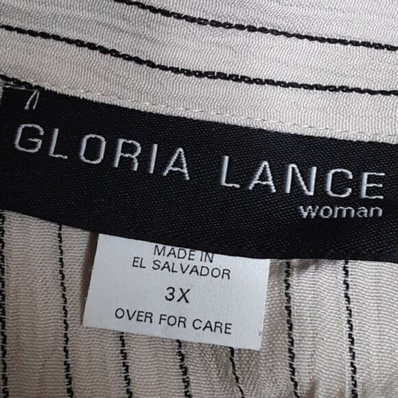 Gloria Lance Womens Button Down Top Blouse Shirt 3X - Picture 5 of 12
